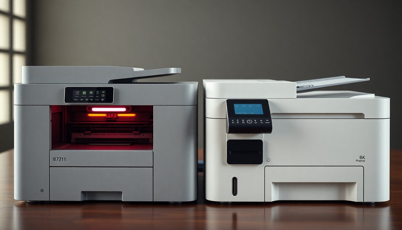 Laser vs jet dencrenbsp deux technologies très différentes