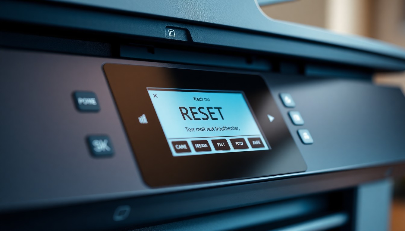 Réinitialiser via lécran méthode simple pour imprimantes multifonctions