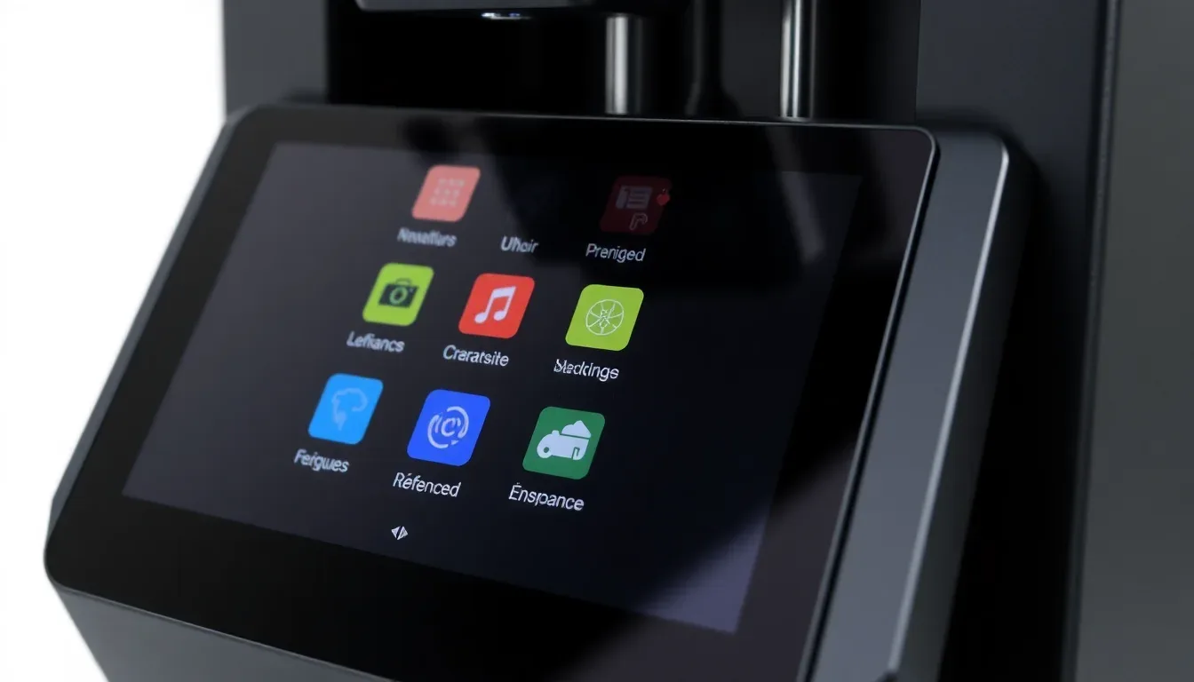 Lécran tactile et le firmware  navigation et configuration avancée