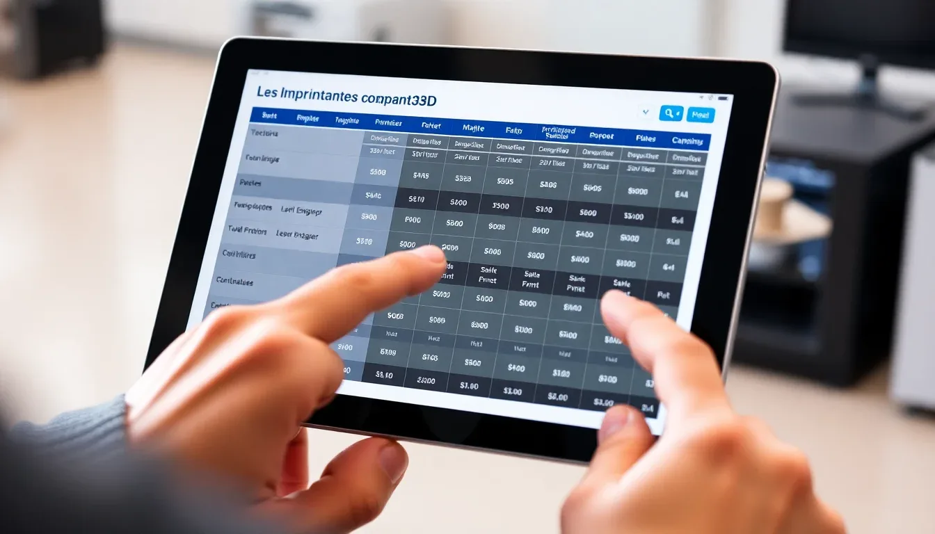 Comment LesImprimantes3D.fr aide-t-il à trouver les meilleurs prix 