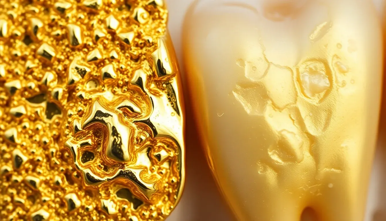 quelle est la différence entre une dent en or authentique et une fausse dent en or 